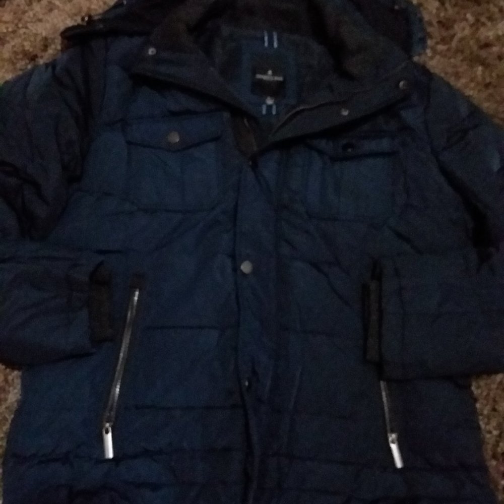 London Fog, Navy Men's Down Feather Jacket
